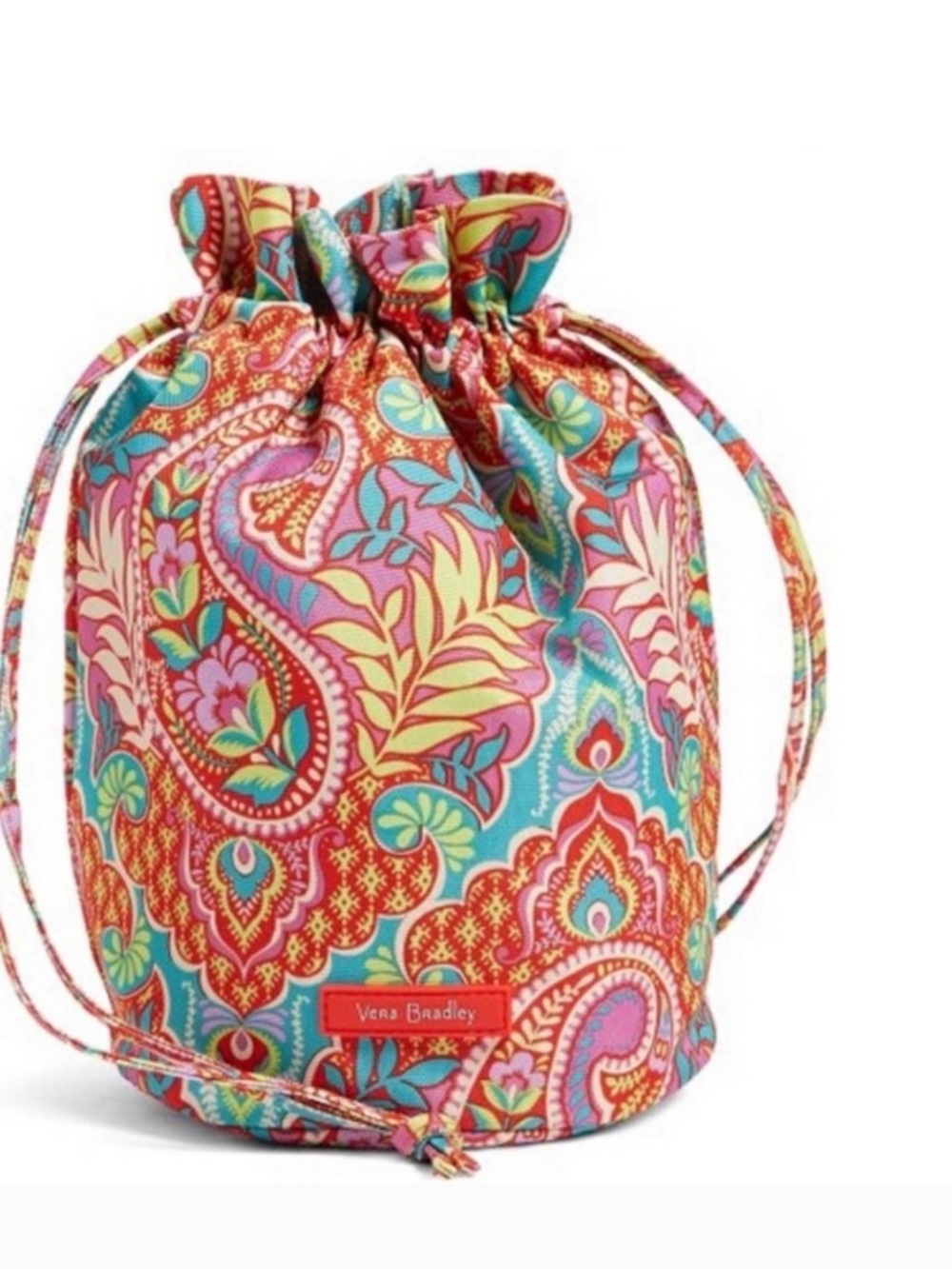 Vera Bradley Mini Ditty Bag Lighten Up Paisley In Paradise Drawstring Summer